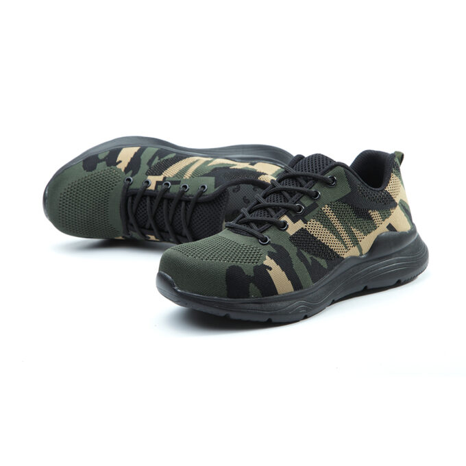 Camouflage EVA 526 Green Safety Trainers Shoes - Image 7