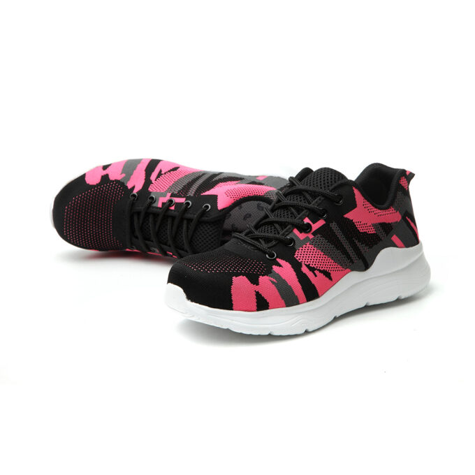 Camouflage EVA 526 Pink Safety Trainers Shoes for Women - Image 6
