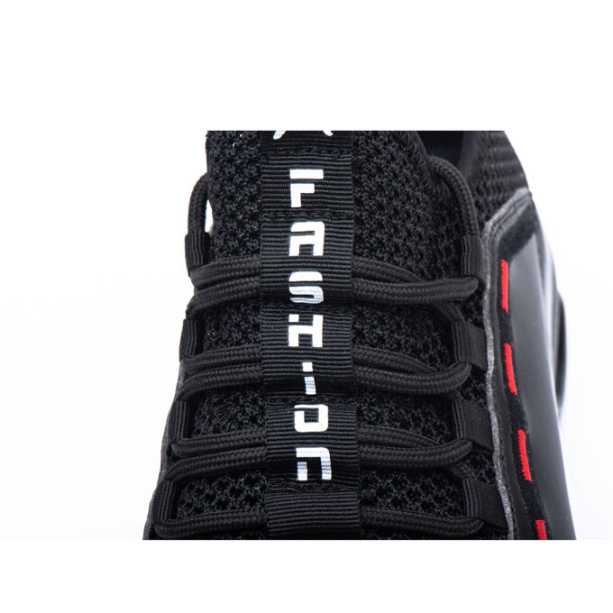 Flying 796 Black/White Safety Trainers Shoes - Image 7