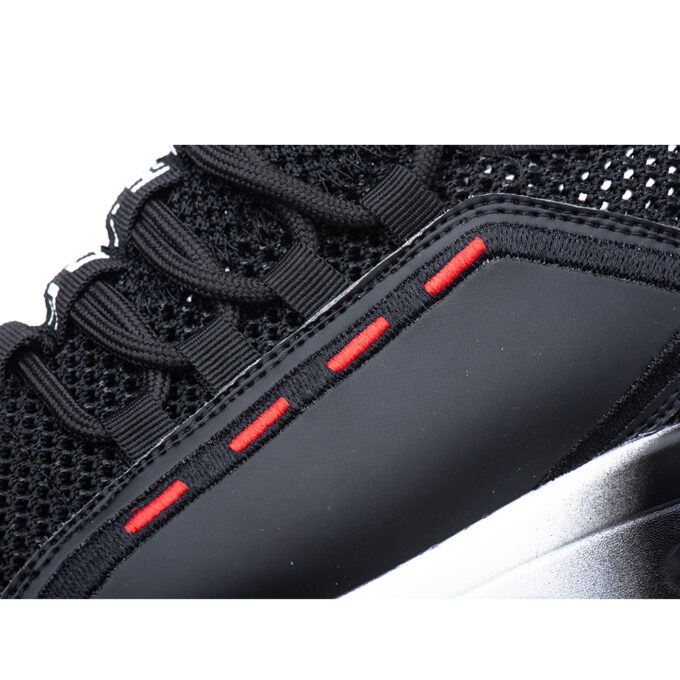 Flying 796 Black/White Safety Trainers Shoes - Image 8