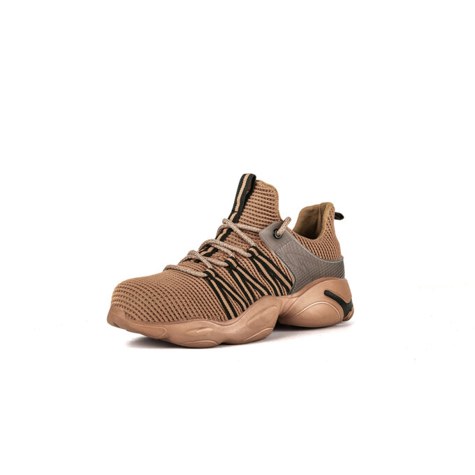 Flying 810 Brown Safety Trainers Shoes - Image 2