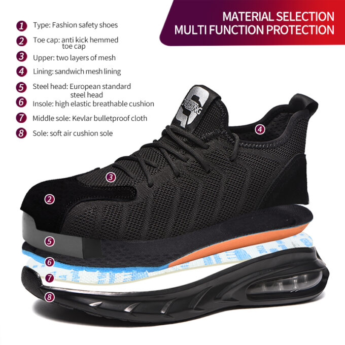 Vertex 711 Safety Trainers Shoes - Image 7